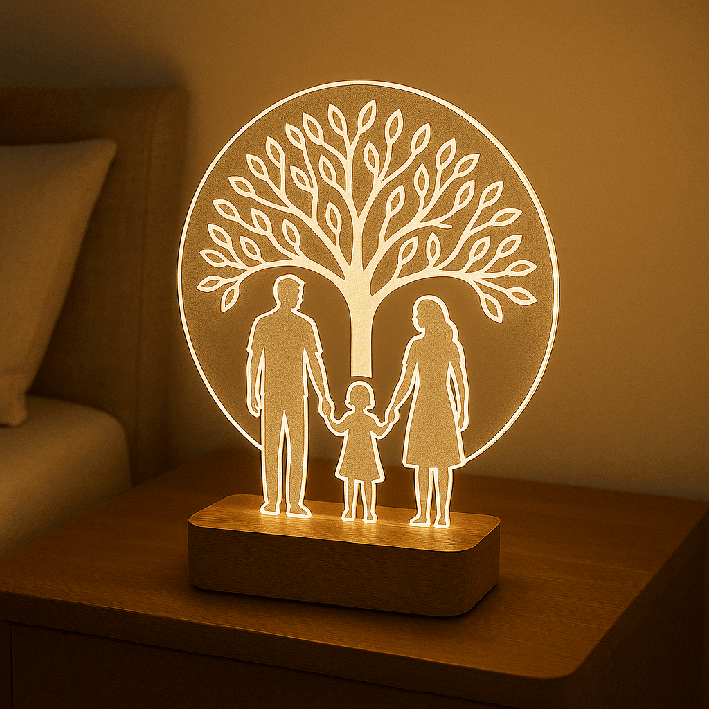 AnugrahGlow family acrylic photo lamp